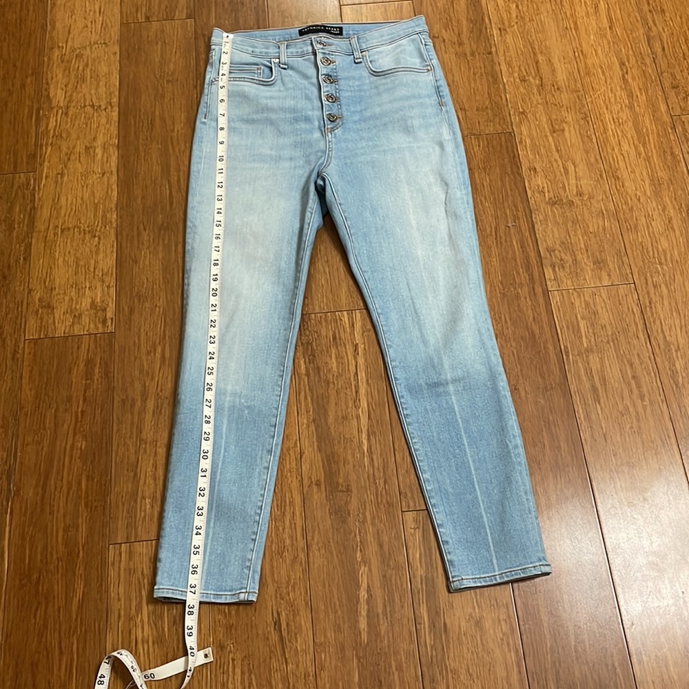 Veronica Beard High Waisted Button Fly Jeans - image 4